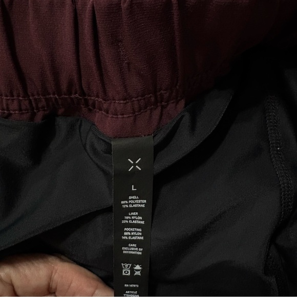 Ten Thousand The Foundation Short 8.5" Lined Maroon Size Large Elastic Waist Gym - Picture 5 of 7